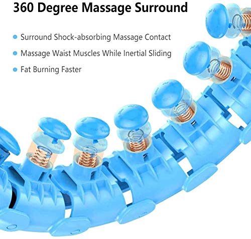 Inteligente Hula Hoop, rutinas de Pesas Quema de Grasa sin Esfuerzo Hula Hoop Cubierta Pérdida Deportes de Cintura Fina Peso Entrenamiento de la Aptitud de Equipamiento Deportivo Masaje