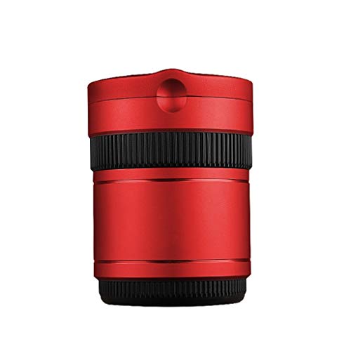 Interior Ceniceros Aleación de Aluminio Cenicero de Coche Diseño de cámara Cigarrillo Cigarro Ceniza de Humo Portavasos Taza de Almacenamiento con luz LED Accesorios for automóviles Ceniceros
