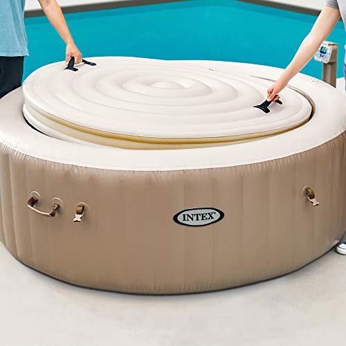 Intex 28474 Hinchable Burbujas con cobertor Full SPA, Beige, 4 Personas