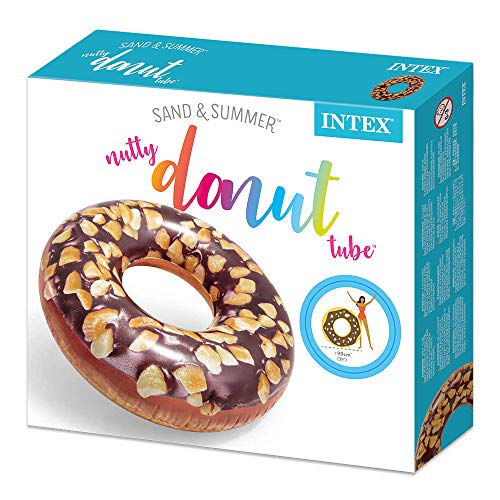 Intex 56262NP - Rueda hinchable Donut chocolate 114 cm diámetro