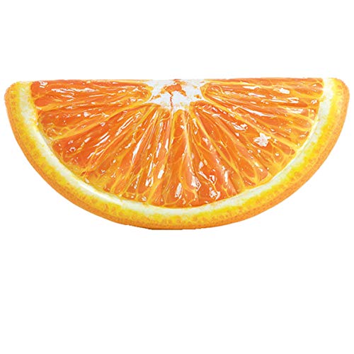 Intex 58763EU - Colchoneta Hinchable naranja diseño realista