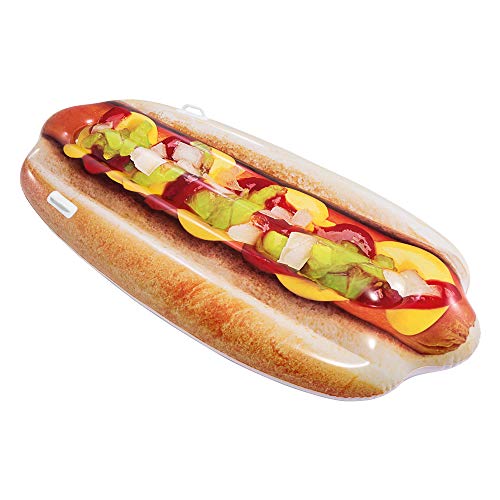 Intex 58771EU - Hinchable con forma de Hot Dog y asas, Multicolor
