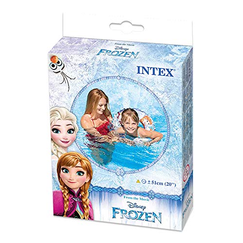 Intex Frozen - Flotador hinchable para niños de 3 a 6 años, diámetro flotador: 51 cm