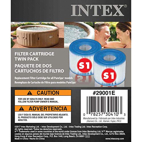Intex PureSpa Tipo S1 Cartucho de Filtro para – , 2 Unidades
