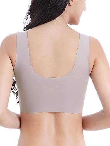 Intimate Portal Mujer Gemma Sujetador de Encaje sin Aro Sujetador de Copa Suave y Ligeramente Acolchado Marrón 90A 90B / Label L