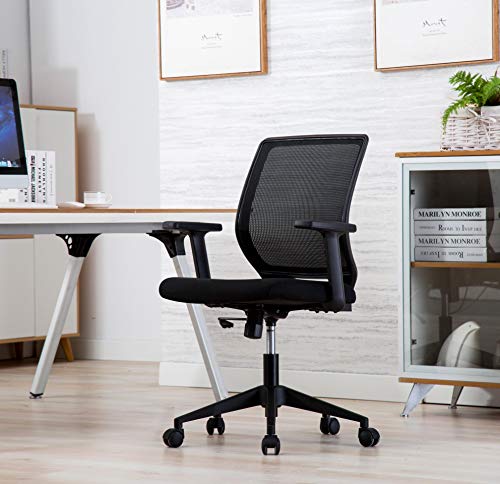 IntimaTe WM Heart Giratoria de Oficina Silla de Escritorio de Malla con Reposacabezas, Ergonómica Mecanismo Sincronizado Altura Ajustable, Tela