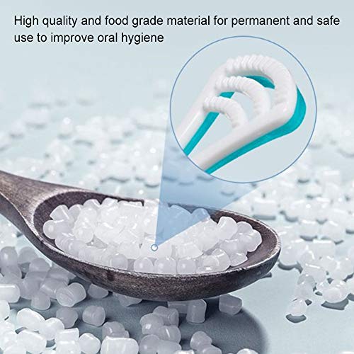 INTVN 6 Piezas Cepillo para Lengua Limpiador de Lengua, Cepillo Limpiador de Lengua para Ayudar, para Mantener tu Boca Sana y Limpia,Pástico, 3 Colores