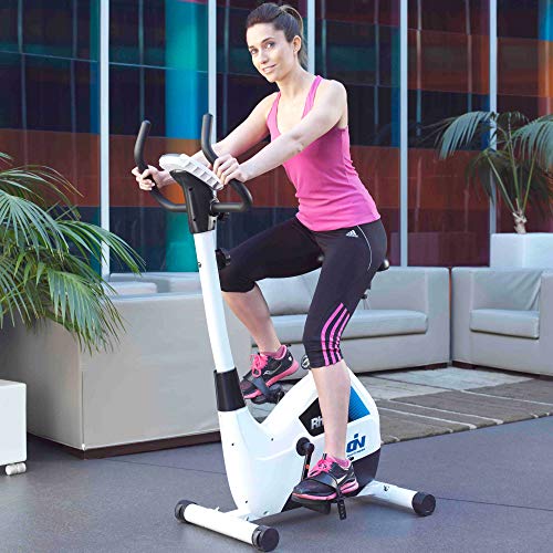 Ion Fitness FI100 Spin Bicycle - Bicicletas estáticas (Spin Bicycle, 120 kg, Sensores de Tacto en pasamanos, Vertical/Horizontal, 500 mm, 920 mm)
