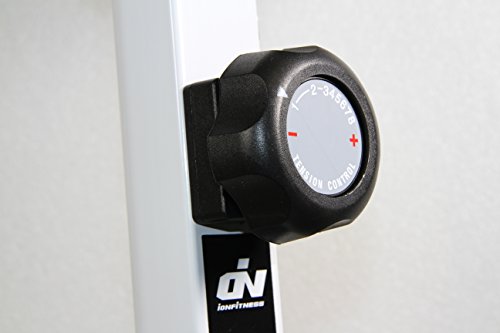 Ion Fitness FI100 Spin Bicycle - Bicicletas estáticas (Spin Bicycle, 120 kg, Sensores de Tacto en pasamanos, Vertical/Horizontal, 500 mm, 920 mm)