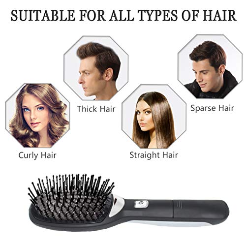 Ionic Cepillo de pelo para desenredar, antiestático, curvado, ventilado, cepillo para desenredar el pelo, peinetas para mujeres con cepillo de ventilación de pelo largo grueso y fino rizado y enredado