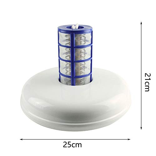 Ionizador solar para piscina, limpieza de agua y spa con energía solar, pequeño ionizador de cobre y plata para exteriores, No nulo, como se muestra en la imagen, Tamaño libre