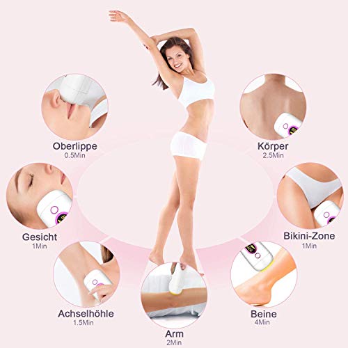 IPL Depiladora Luz Pulsada, 2020 Última Generación Depilación por Luz Pulsada 999,999 Pulsaciones Depilación Permanente para Cara y Cuerpo, Unisex