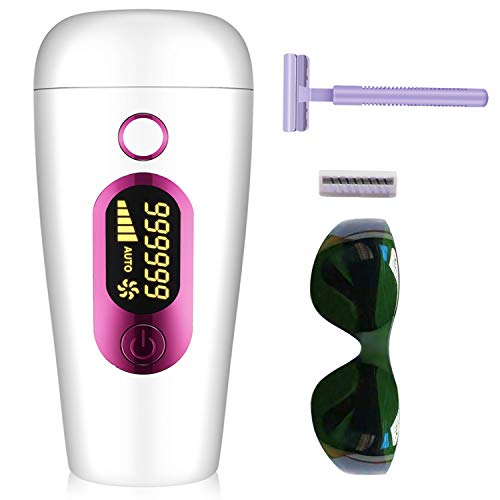 IPL Depiladora Luz Pulsada, 2020 Última Generación Depilación por Luz Pulsada 999,999 Pulsaciones Depilación Permanente para Cara y Cuerpo, Unisex
