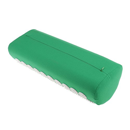 IPOTCH Almohada Profesional De Acupresión Cuello De Tejido Profundo Masajeador De Estrés Muscular Herramienta De 15x4 Pulgadas Ayuda Para Dormir Bien - Verde