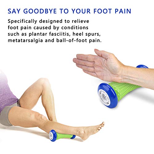 IREGRO Rodillo de Masaje de Pies y Manos Rodillo de Masaje para Aliviar Dolor de Músculo,bolas de masaje para la fascitis plantar, perfecto para un masaje de pies,hombros,brazos y espalda(juego de 3)