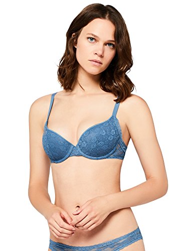 IRIS & LILLY BLISL002 sujetadores push up, Azul (Light Teal2), 90C (Talla del fabricante: 34C)