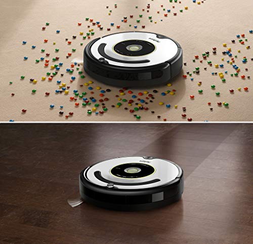 iRobot Roomba 615 - Robot aspirador para suelos duros y alfombras, con tecnología Dirt Detect, sistema de limpieza en 3 fases, 34 x 34 x 9,2 cm,
