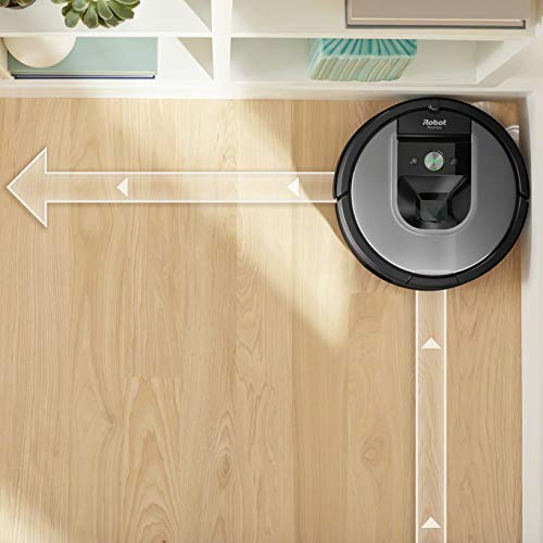 iRobot Roomba 960 Robot Aspirador, Succión 5 Veces Superior, Cepillos de Goma Antienredos, Sensores Dirt Detect, Wifi, Programable por App, compatible Alexa, Gris, 70 dB
