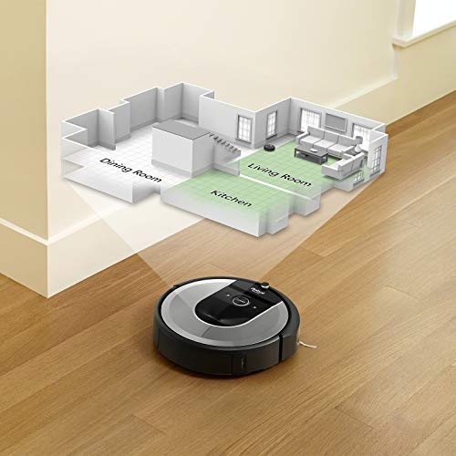 iRobot Roomba i7+ (i7556) - Robot aspirador con Vaciado automático, aspiración de alta potencia y 2 cepillos, para mascotas, programa por habitación, limpia por objeto, sugerencias personalizadas