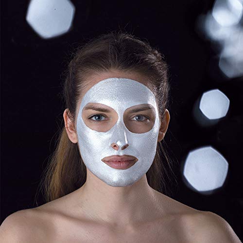 Iroha Nature - Mascarilla Facial Iluminadora Peel Off con Platino, 4 usos 1 packs | Mascarilla Peel Off Platino