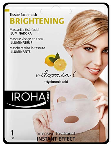 Iroha Tissue Mascarilla Facial Iluminadora Vitamina C + Ha - 100 gr