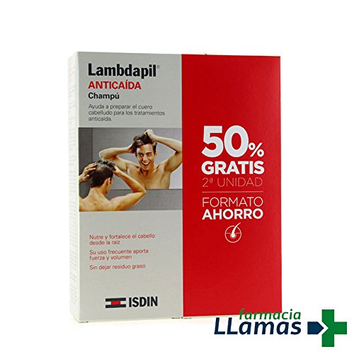 ISDIN LAMBDAPIL ANTICAIDA CHAMPU PACK 2ª UNIDAD 50% - FORMATO AHORRO