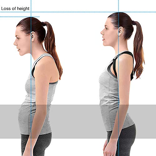 isermeo Corrector de Postura, Reflectantes Postura de Banda, Ajustable Postura Trainer Transpirable Hombro Espalda Postura - Vendaje para Hombre y Mujer, y Niños