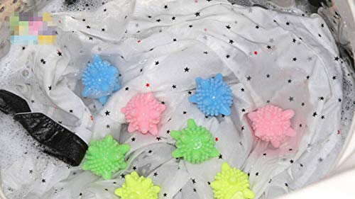 iSuperb Lavado de pelotas para lavar la ropa Lavadora de ropa sin contaminacion pelota de lavandería pack of 6
