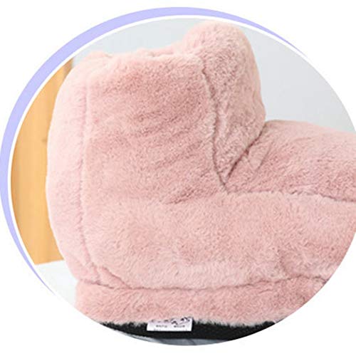 Iswell Calientapiés eléctrico de interior, zapatos de felpa con calefacción Fluffy Calentadores USB Calentadores de pies Calentadores de pies Herramientas y almohadilla térmica