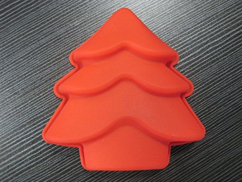 iTemer Moldes para Reposteria Bizcochos Chocolate Jabones Pastel Hornear Tartas Árbol de navidad Silicona 1 pieza