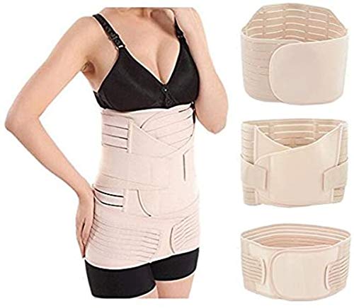 Itian 3 Piezas Postparto Transpirable Elástico Postnatal Recuperación de Soporte de Cinta para la Mujer y Maternidad