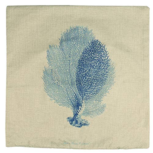 Itian Fundas de Almohada Solamente - Conjunto Funda Cojin Almohada Mar Azul Lino Duradero Decoración para Sofá Cama Coche 45x45cm (4pcs)