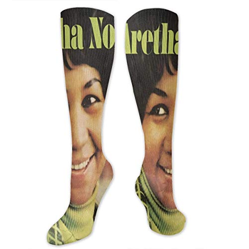 IUBBKI Aretha Franklin Aretha Now Sport, transpirable, moda, calcetines, calcetines informales, longitud de 19,7 pulgadas