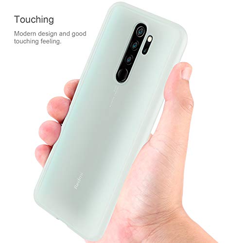 ivencase 9 × Funda Xiaomi Redmi Note 8 Pro, Carcasa Fina TPU Flexible Cover para Xiaomi Redmi Note 8 Pro (Rosa Gris Rosa Claro Amarillo Rojo Azul Oscuro Translúcido Negro Azul Claro)