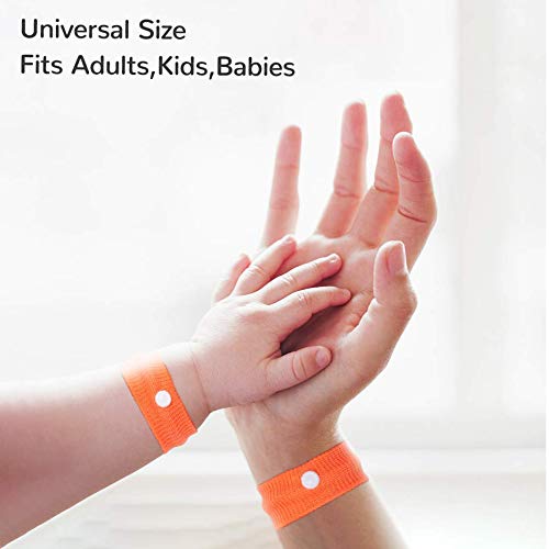 iwobi 8 Pares Bandas de la Enfermedad Bandas de Algodón del Viaje con Movimiento para Aliviar Las Náuseas Pulsera contra Las Náuseas