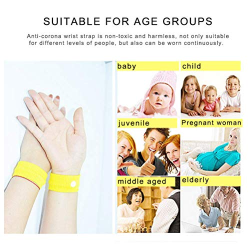 iwobi 8 Pares Bandas de la Enfermedad Bandas de Algodón del Viaje con Movimiento para Aliviar Las Náuseas Pulsera contra Las Náuseas