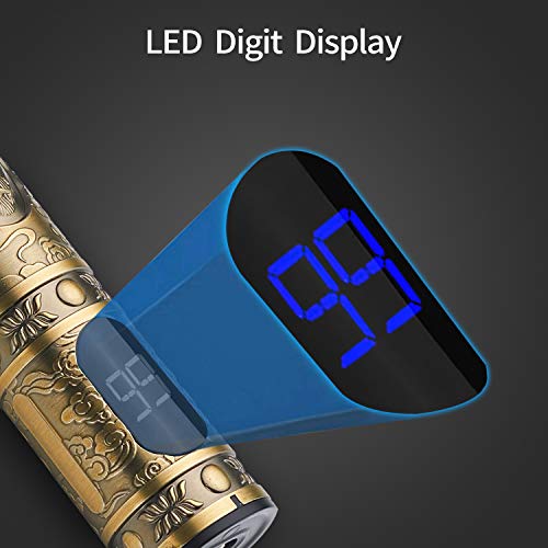 J TOHLO Cortapelos Eléctrico Profesional Cortadora de Pelo Recargable Cortapelos con Pantalla de Visualización Digital LED con 3 Peines Guía para Hombres Cabello Barba