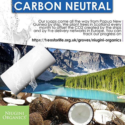 Jabón de aceite de coco virgen orgánico puro del Reino Unido para piel sensible, barra de 100 g