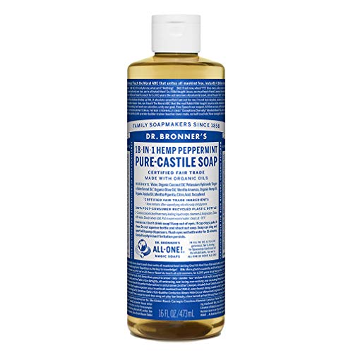 Jabón de Castilla puro Dr. Bronner - menta (16 onzas) por Dr. Bronner's