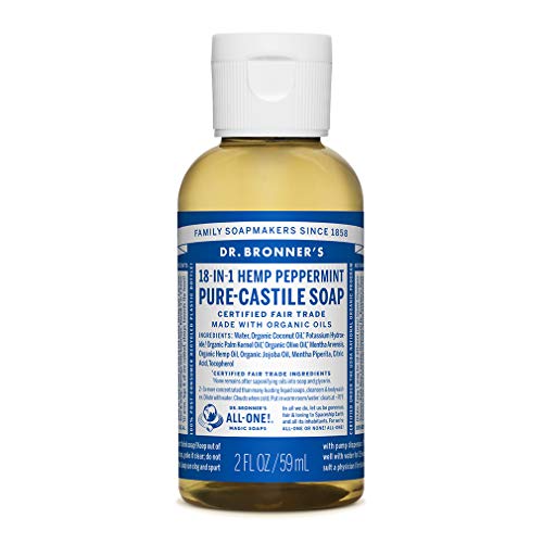 Jabón líquido orgánico de castilla pura, 59 ml de Dr. Bronner