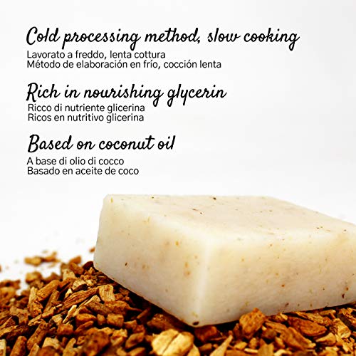 Jabón Palo Santo - energizante tónico hidratante nutritivo - producto artesanal - Made in Italy