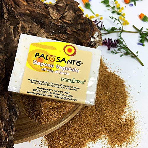 Jabón Palo Santo - energizante tónico hidratante nutritivo - producto artesanal - Made in Italy