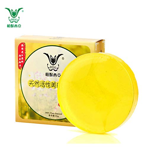 Jabón para aclarar la piel, Jabón de belleza natural para la piel Hidrata, reduce las cicatrices Arrugas, desvanece manchas Blanqueamiento Hidratante Jabones de cuidado privado íntimos