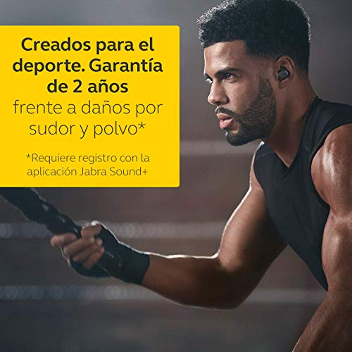 Jabra Elite Active 75t - Auriculares Deportivos Bluetooth Verdaderamente Inalámbricos, Cancelación Pasiva de Ruido, Batería de Larga Duración, Gris