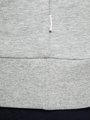 Jack & Jones Jjecorp Logo Sweat Hood Noos Capucha, Gris (Light Grey Melange Detail:reg Fit - Melange), X-Small para Hombre