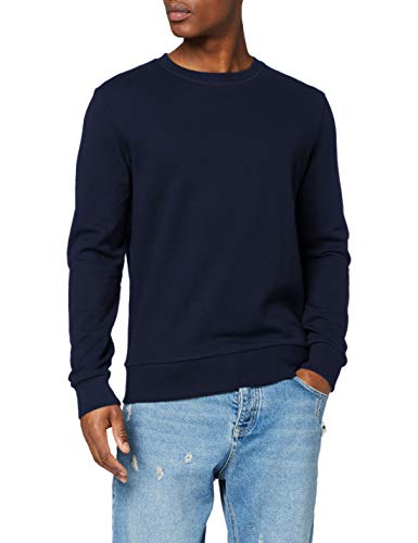 JACK & JONES Jjeholmen Sweat Crew Neck Noos, Suéter para Hombre, Azul (Navy Blazer), X-Large