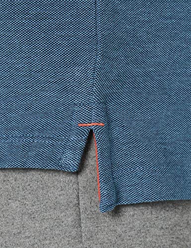 Jack & Jones JJEPAULOS Polo SS Noos Camisa, Azul Vaquero, L para Hombre