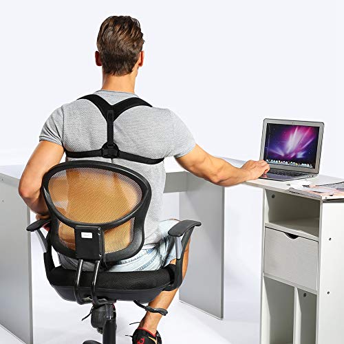 Jacksking Soporte de clavícula Ligero y Suave Corrector de Postura Lavable Postura Brace Dolor de Cuello Dolor de Espalda para el hogar para Regalo
