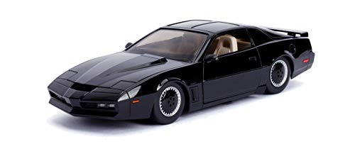 Jada- Kitt Coche fantástico Metal 1:24 con Luces Coleccionismo, Color Negro, Talla Única (253255000)