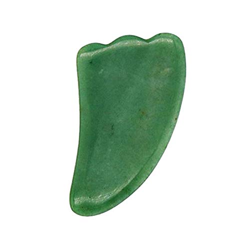 Jade rodillo y Gua Sha - natural de la piel cuidado de la herramienta for el drenaje linfático facial cuello y los ojos arrugas, bolsas y ojeras (Color : B)